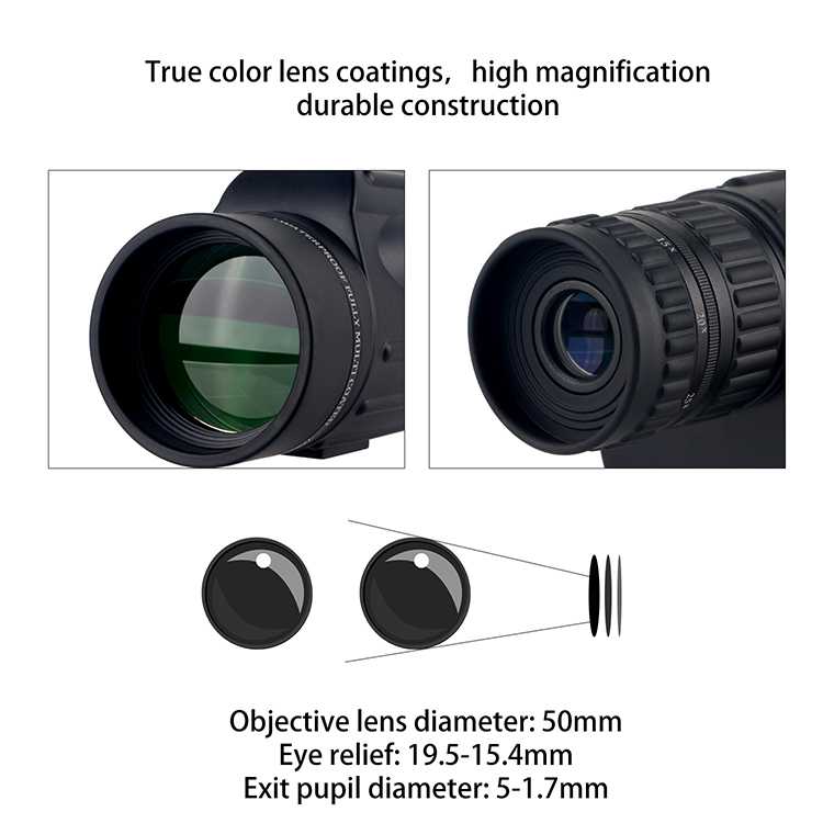 10 - 30 x 50 High Powered Zoom Monocular