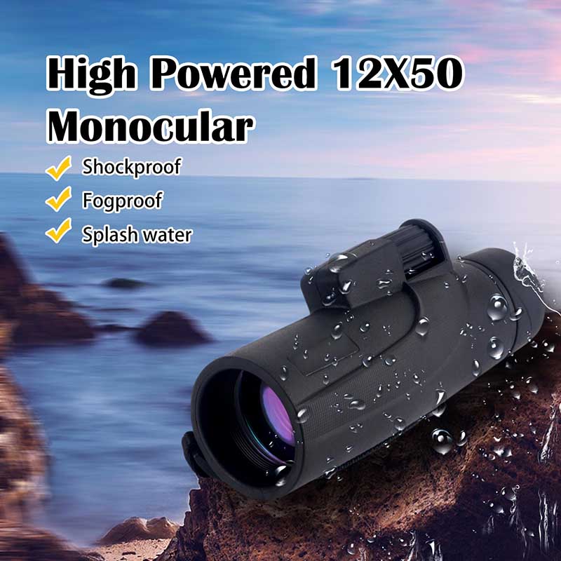 High Powered 12X50 Monocular