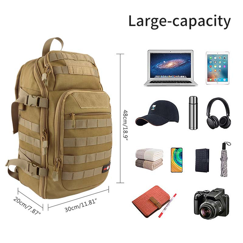 40L Tactical MOLLE Military Backpack