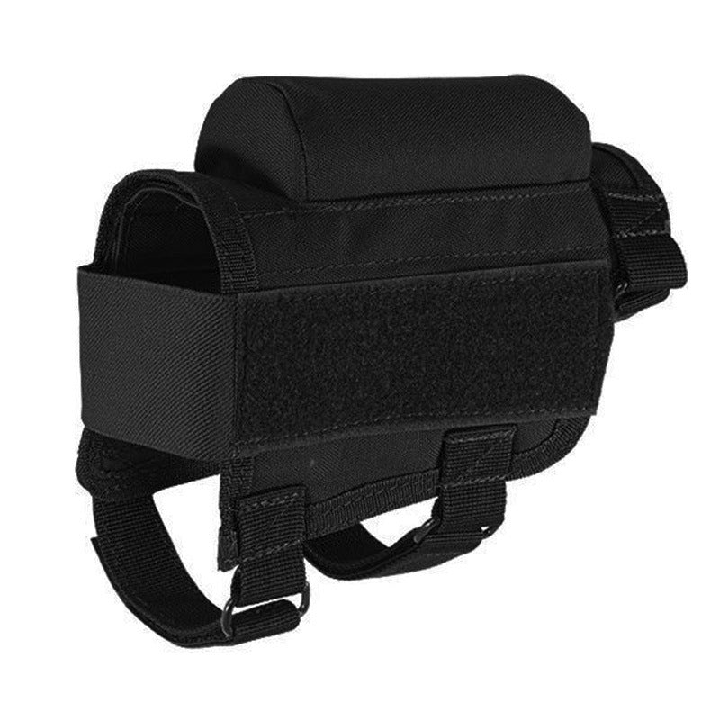 ADJUSTABLE OUTDOOR TACTICAL BUTT STOCK RIFLE CHEEK REST POUCH BULLET HOLDER NYLON RISER PAD AMMO CARTRIDGES BAG - OPTICREV