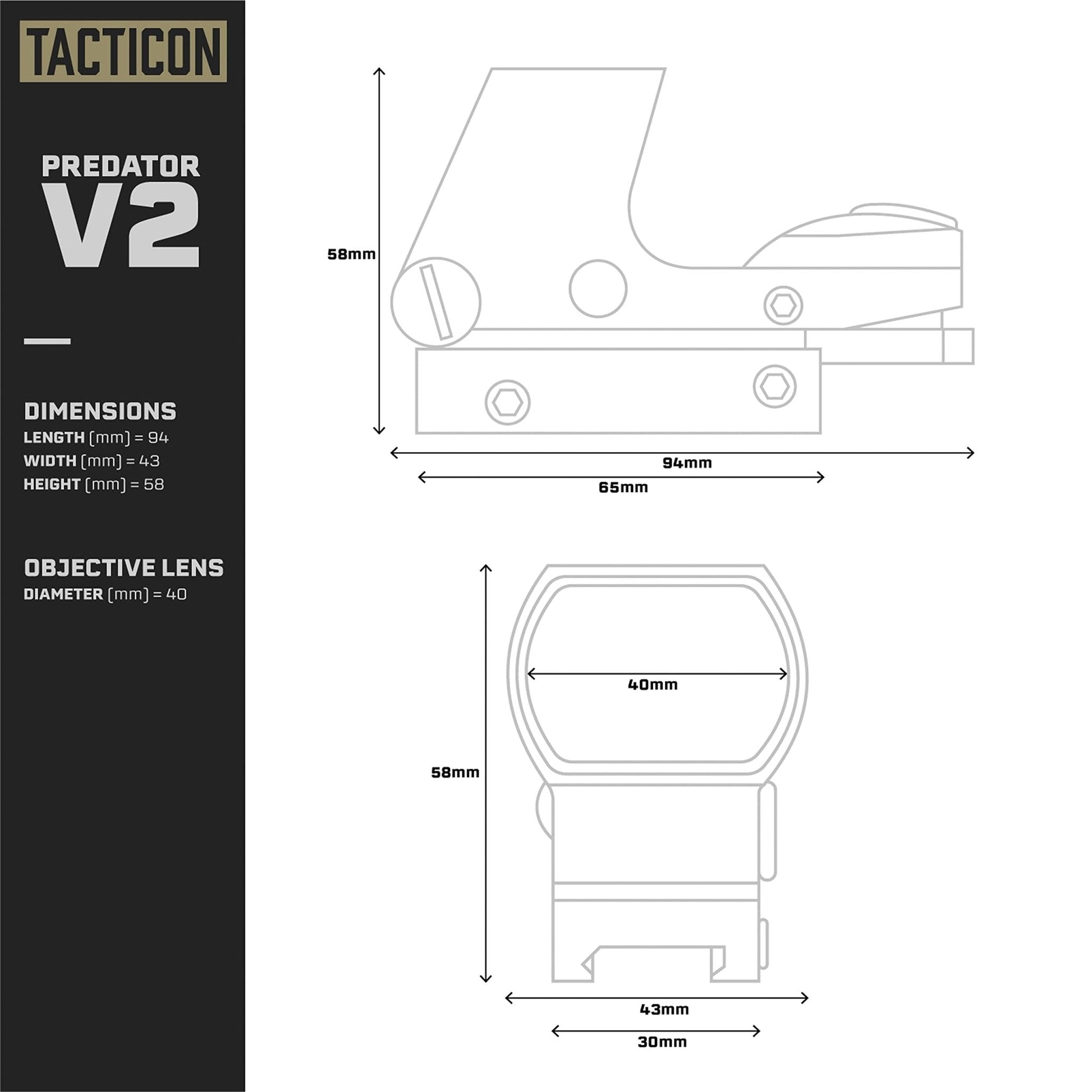 PREDATOR V2 REFLEX SIGHT - OPTICREV